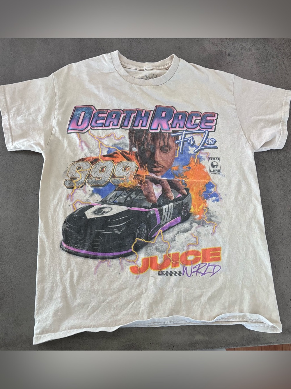 Juice Wrld Death Race Graphic Tee 999 vintage tee M